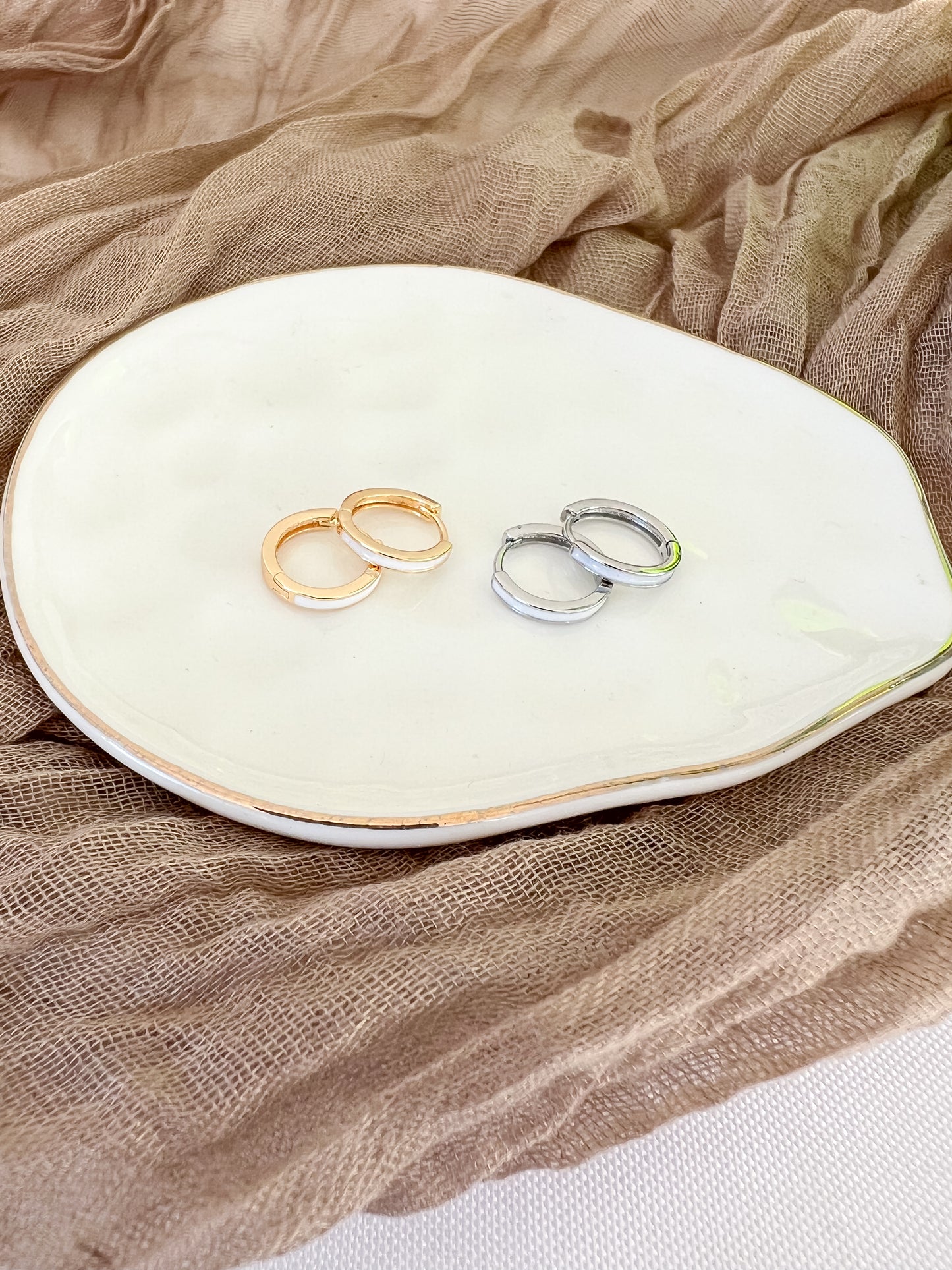 Plated Mini Hoops