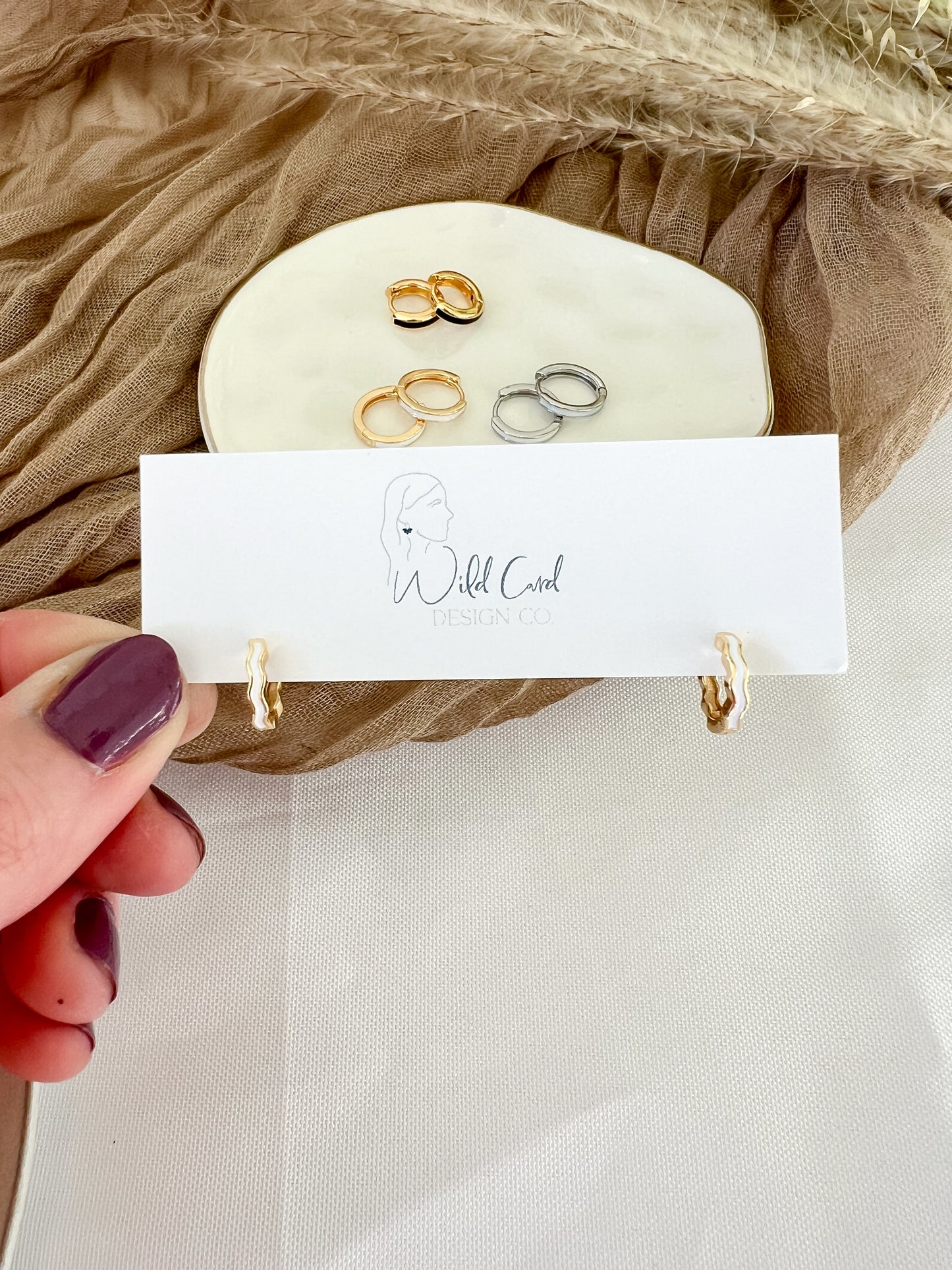 Plated Mini Hoops