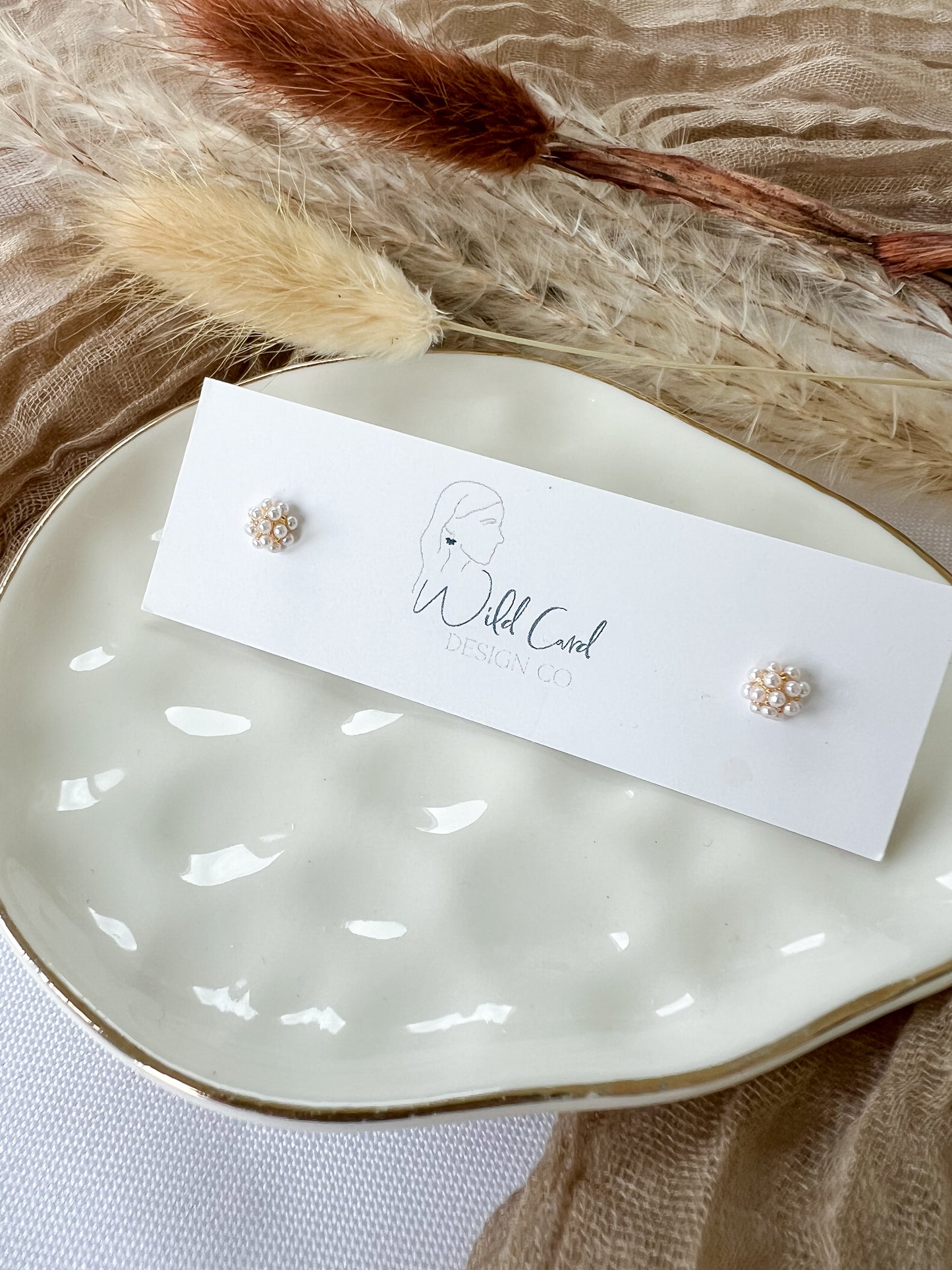 Pearl Cluster Studs