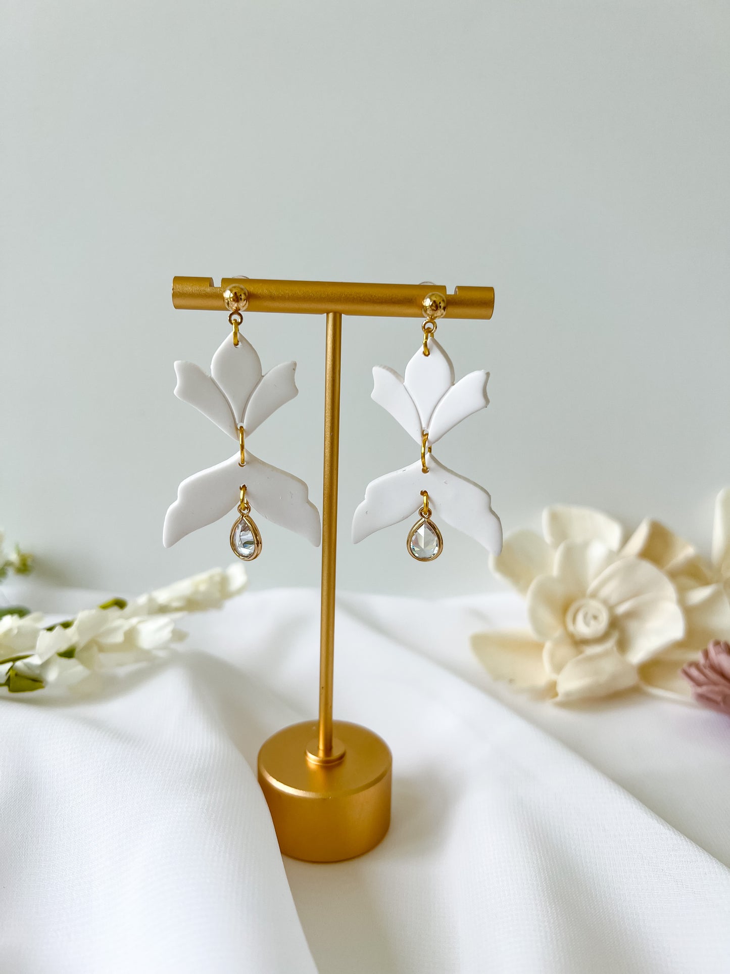 Lotus + Gem Dangle