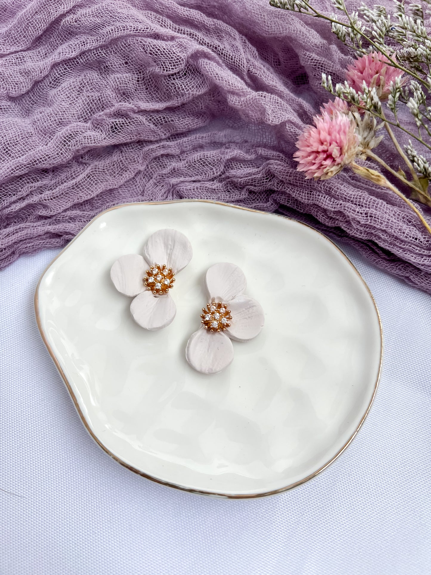 Flower Statement Studs