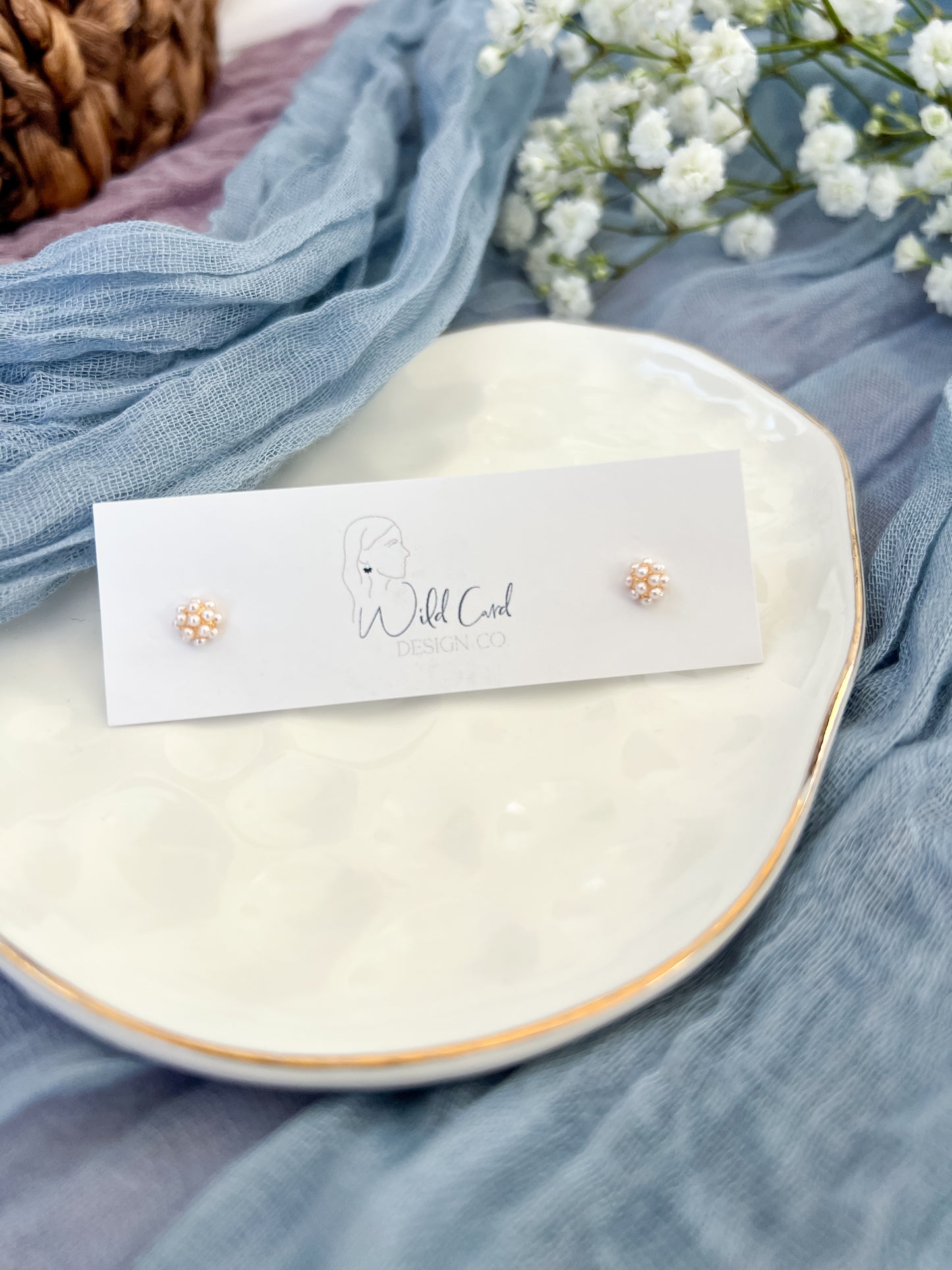 Pearl Cluster Studs