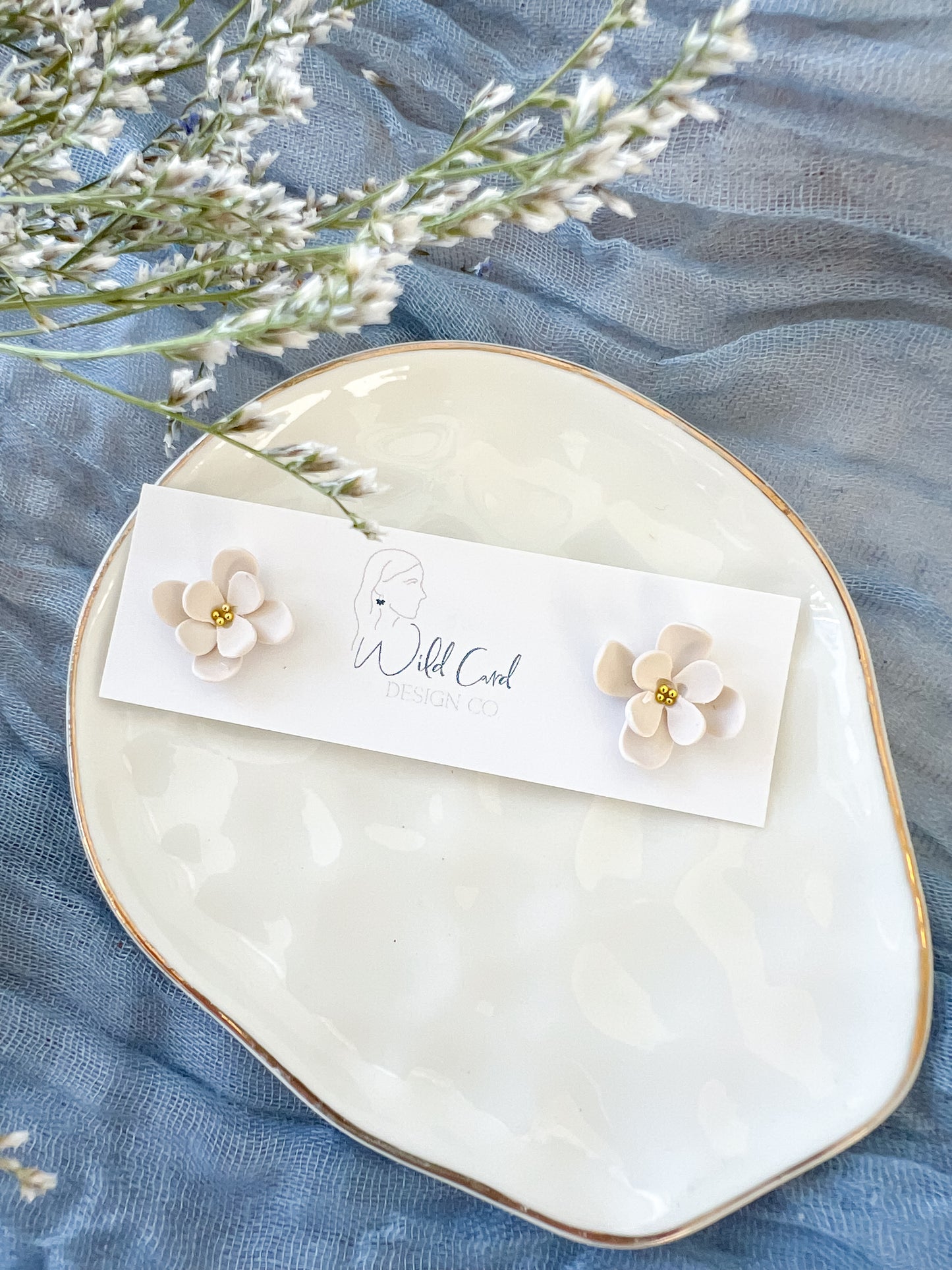 Wildflower blooms - studs (multiple colors)