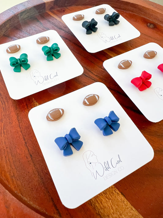 Football + Bow Stud Pack