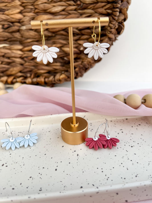 Mini Daisy Hoops