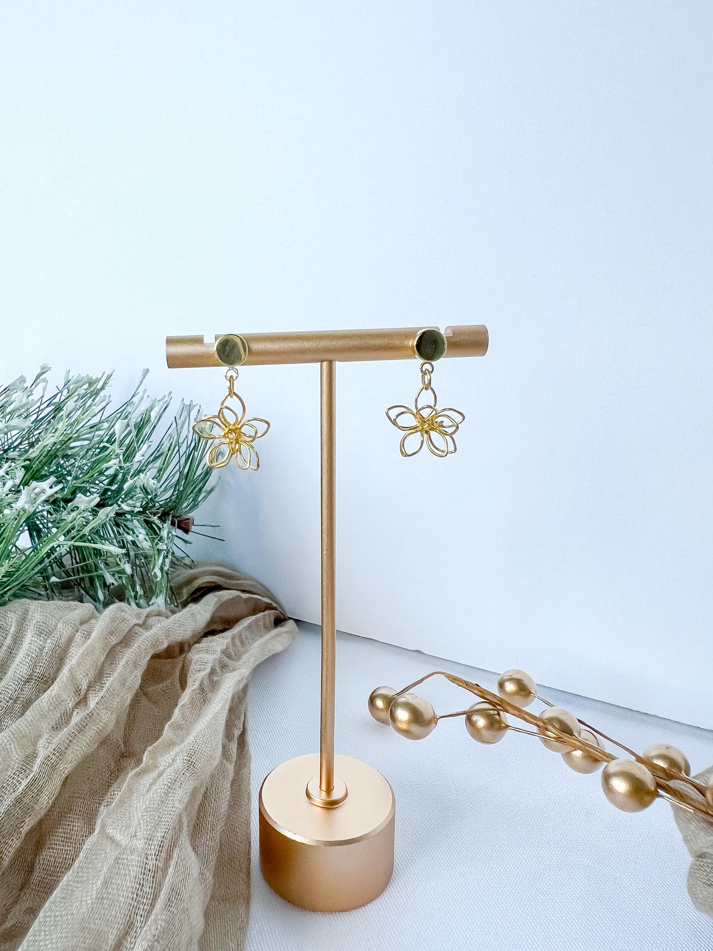 Mini Brass Flowers