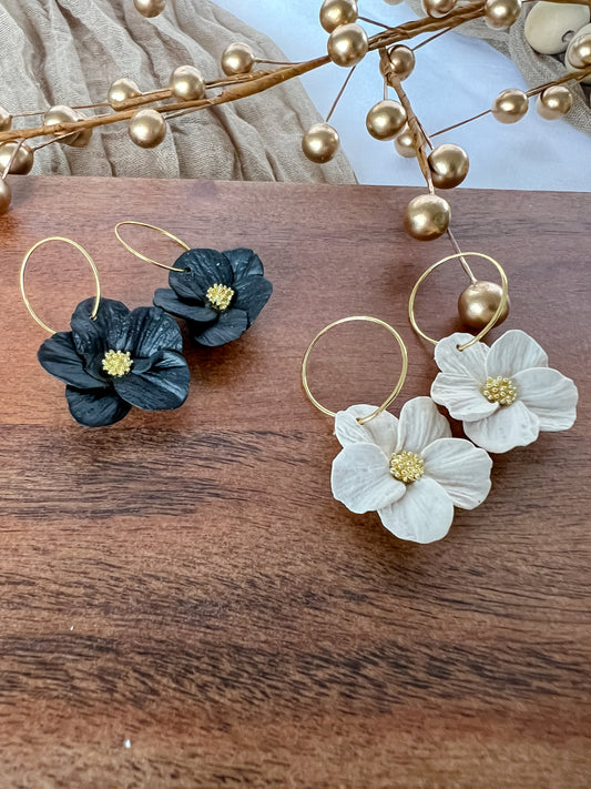 Detailed Flower Hoops