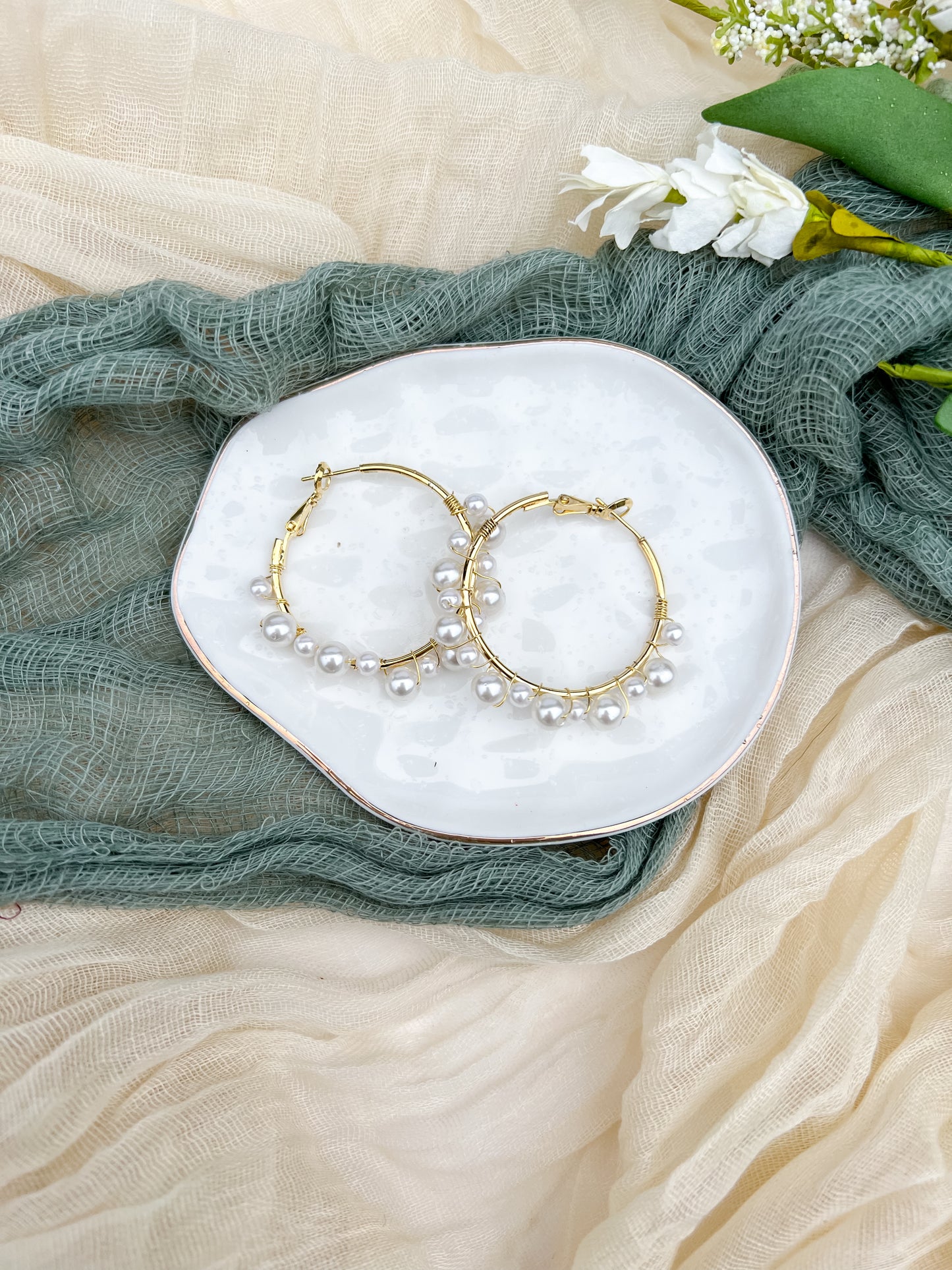 Pearl Hoops