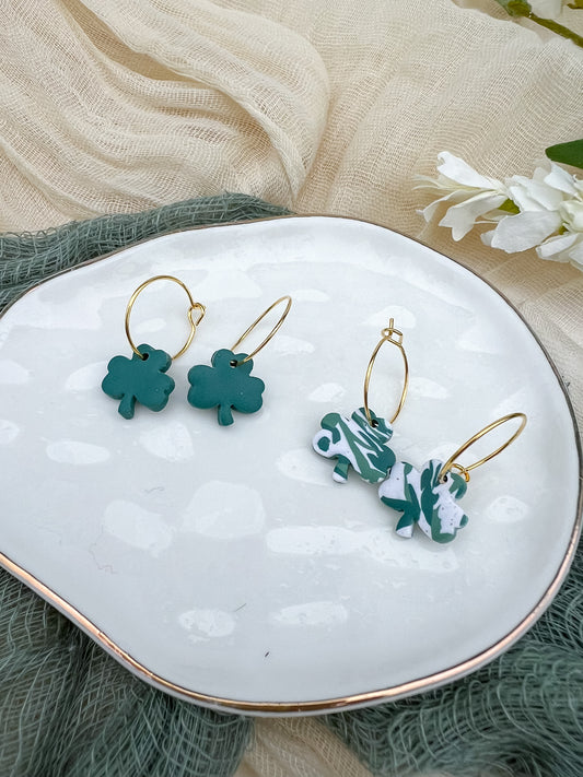 Shamrock Mini Hoops