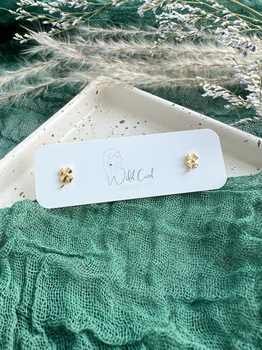 Golden Clover Studs