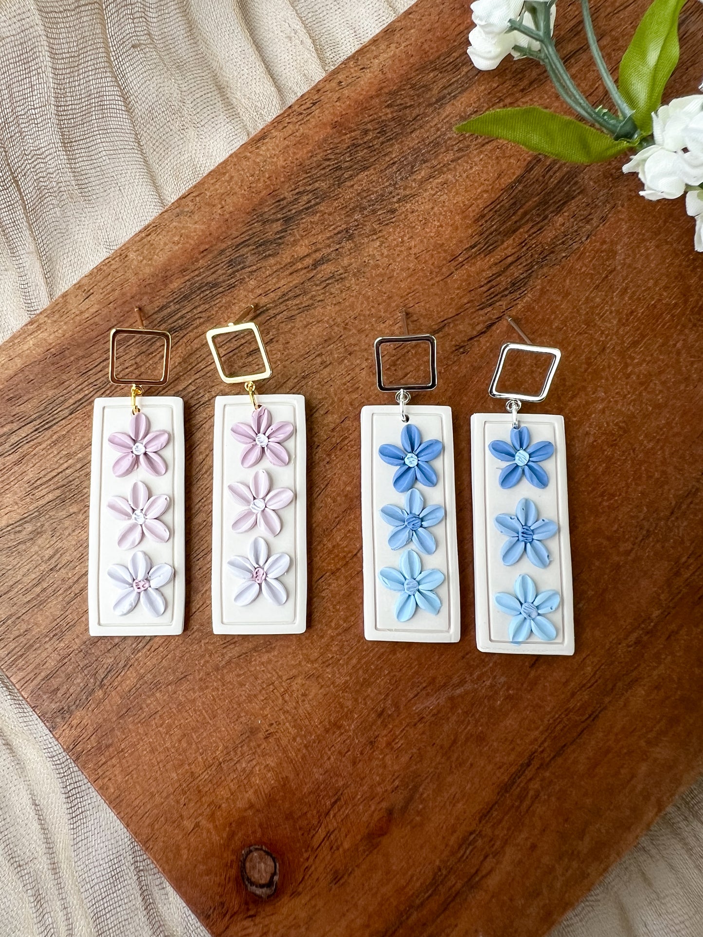 Ombre Floral Dangles (multiple options available)