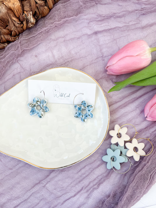 Spring Flower Hoops