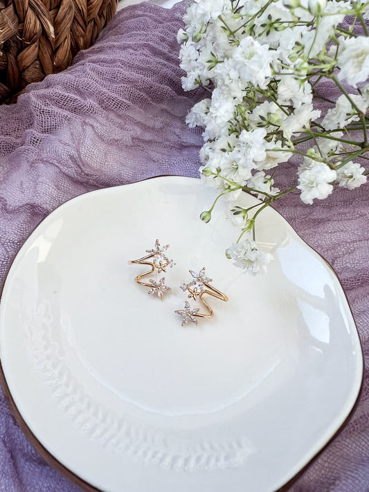 Glam flower cuffs