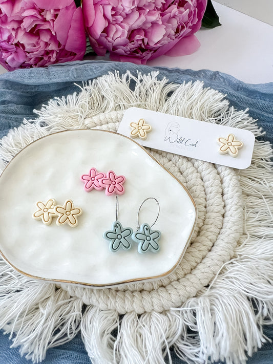 Cheerful Bloom Minis (Stud/Mini Hoop Options)