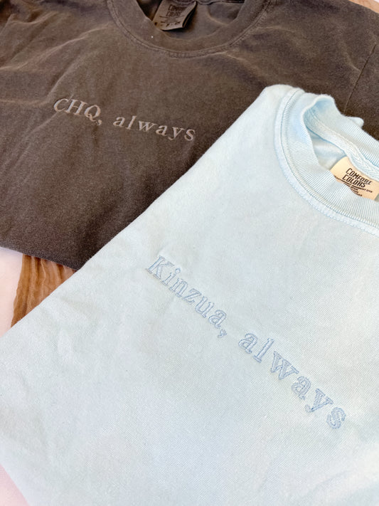 ** RTS - CHQ, always Tee