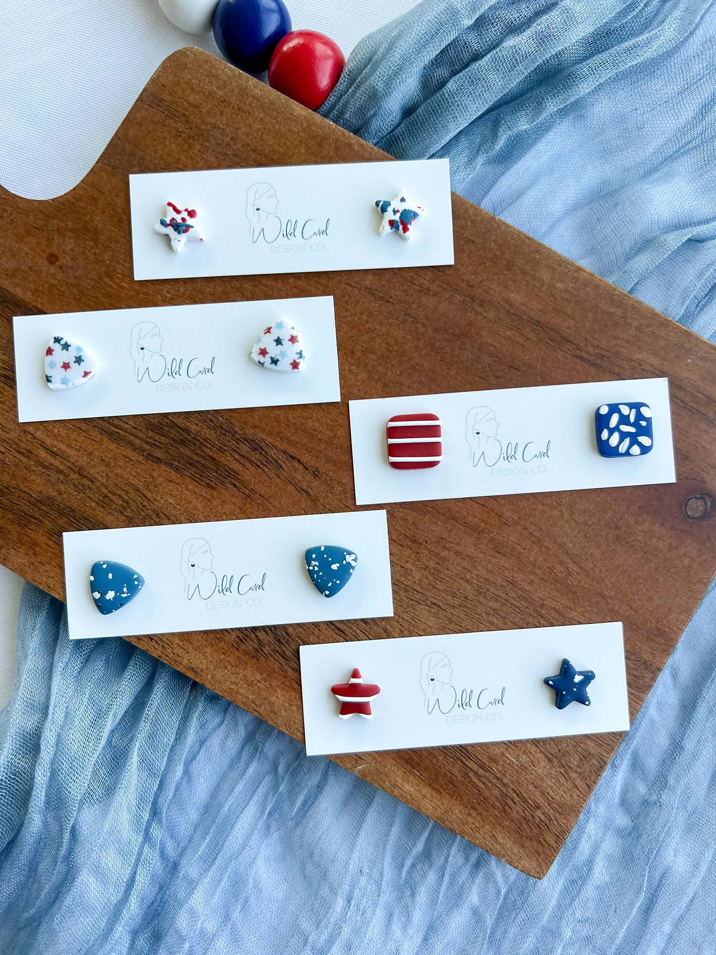 Fourth of July Studs (multiple options available)