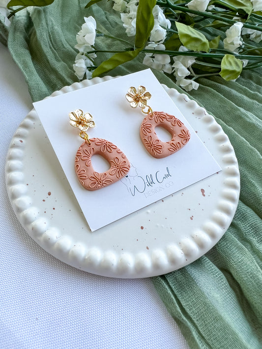 Just peachy flower dangles