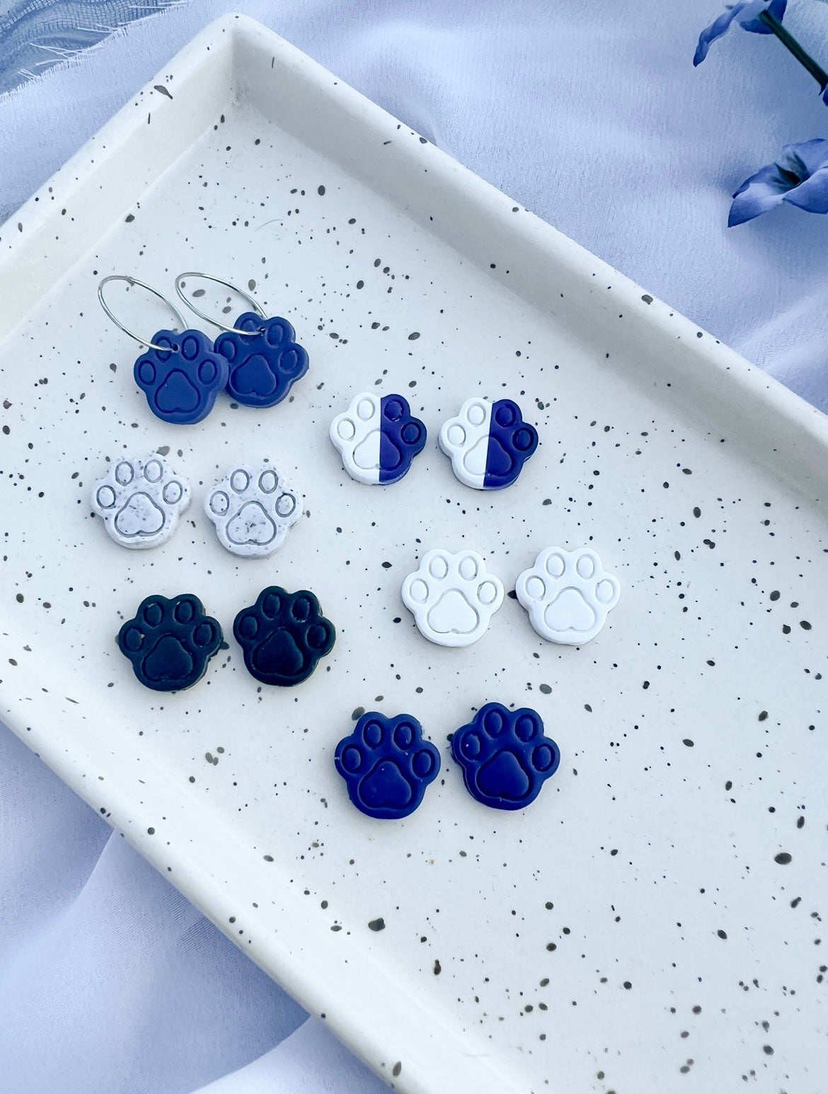 Paw Prints (studs or hoops)