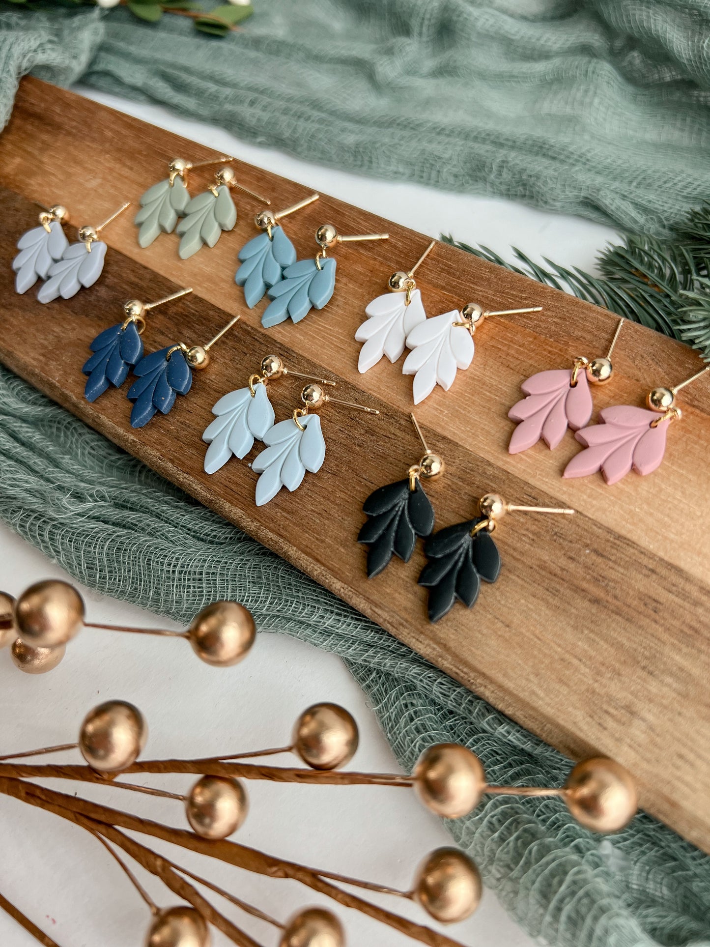 Mini Leaf Dangle (multiple colors available)